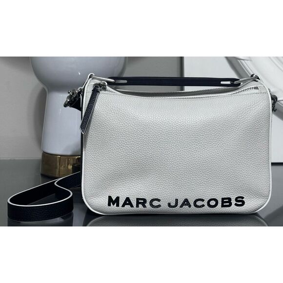 MARC JACOBS The Soft Box 23 Colorblock Leather Crossbody Bag, Cotton Multi - Picture 2 of 16